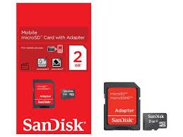 Cartão de memoria 2gb Sandisk